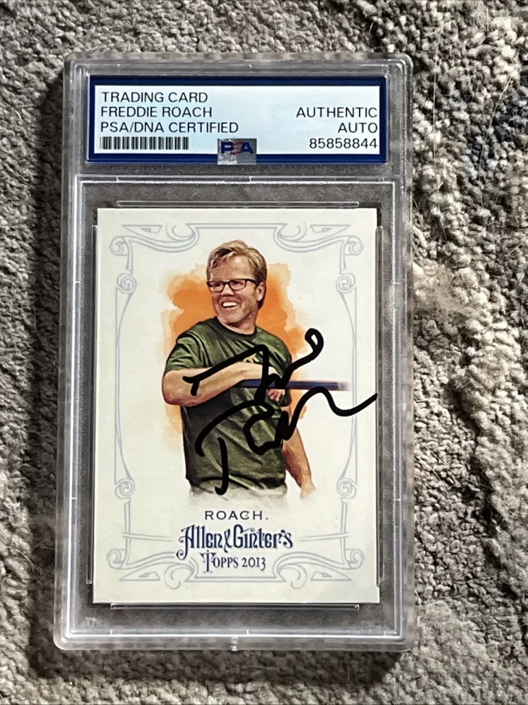 Freddie Roach Signed 2013 Topps Allen & Ginter Trading Card PSA HOF BOXING TRAIN