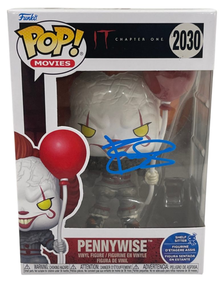 Bill Skarsgard Signed Pennywise Funko 2030 IT Authentic Autograph Beckett