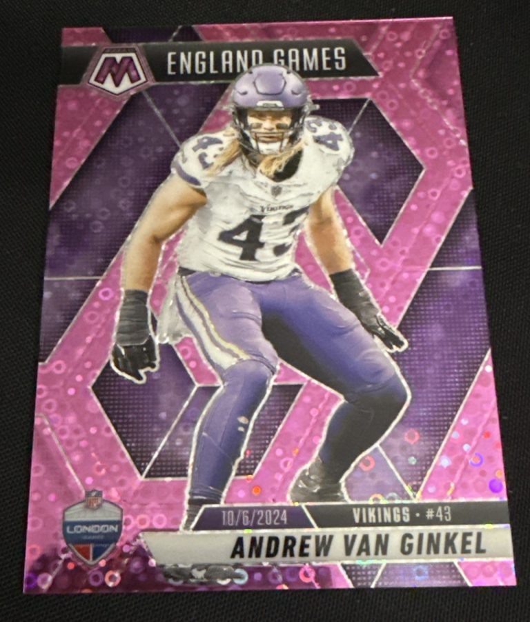 2025 Panini Mosaic Andrew Van Ginkel #251 Silver No Huddle Disco PINK 14/20