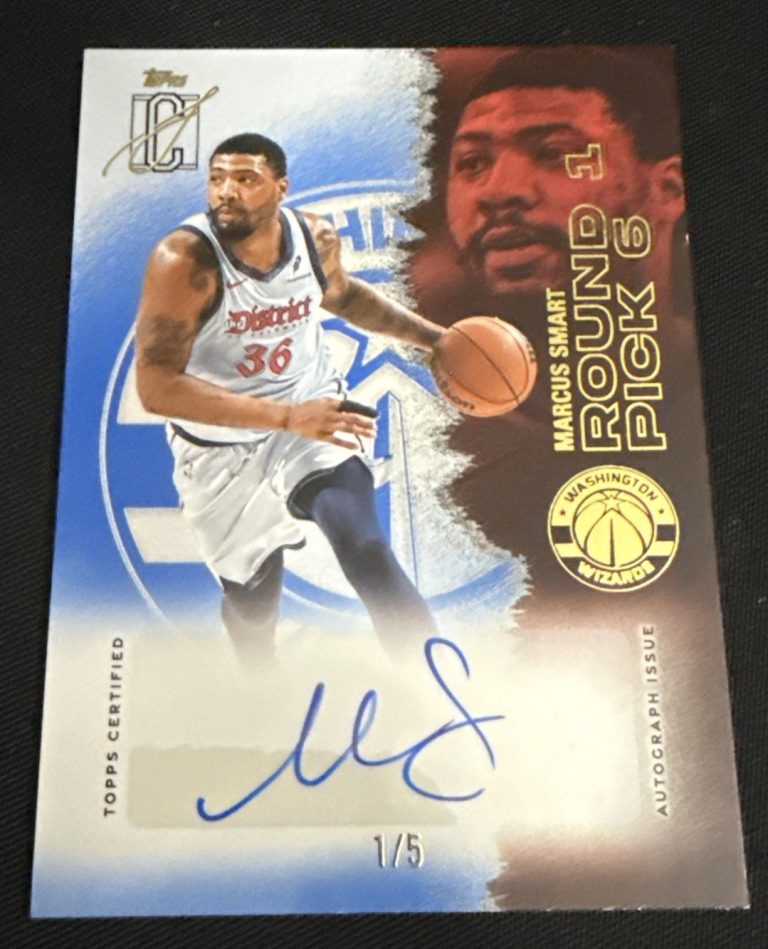 2025-26 Topps Signature Veteran Class Auto Marcus Smart Blue 1/5 #VCA-MS