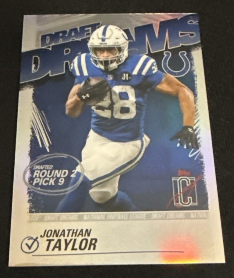 Topps 2025 Signature Class Johnathan Taylor Draft Dreams SSP Case Hit 🔥
