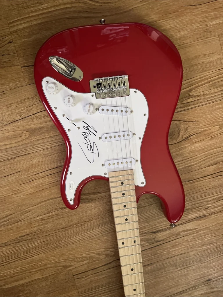 FLORIDA GEORGIA LINE SIGNED AUTOGRAPH  GUITAR JSA  COA TYLER HUBBARD KELLEY