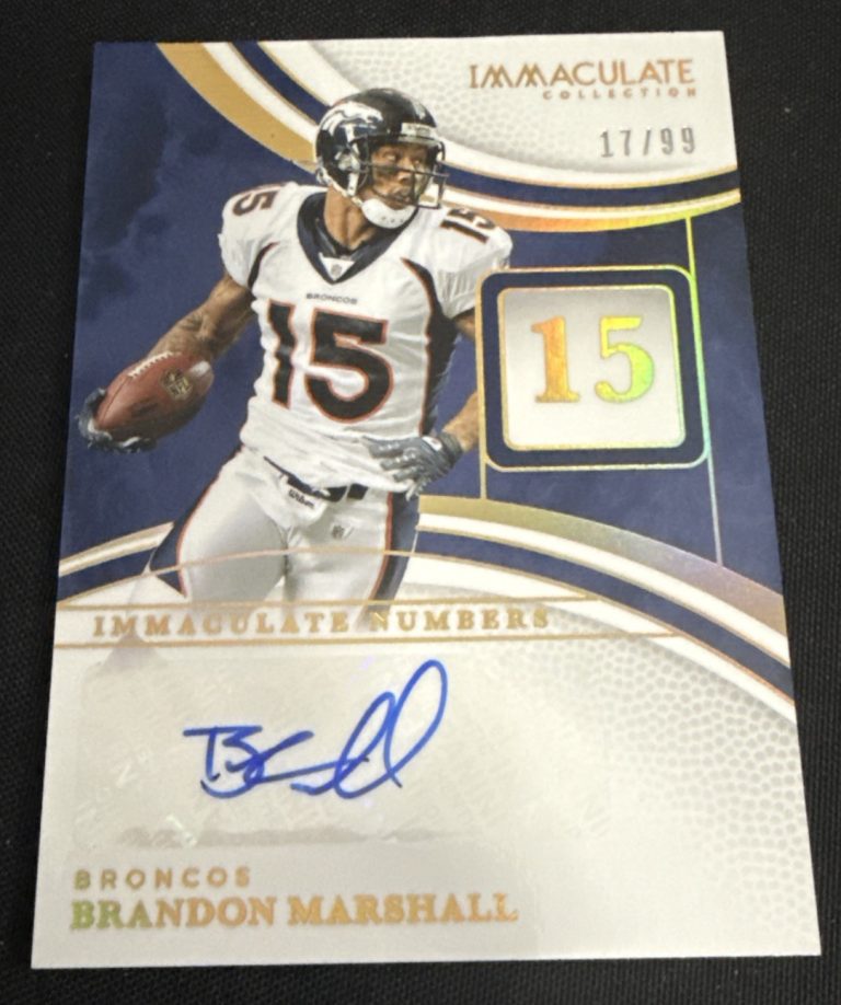 Panini 2025 Immaculate Collection Brandon Marshall Broncos Auto #INS-BML /99