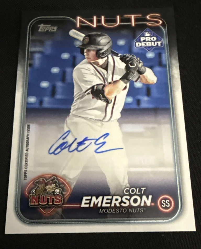 2024 Topps Pro Debut - Colt Emerson Auto- #PD-168 (RC)