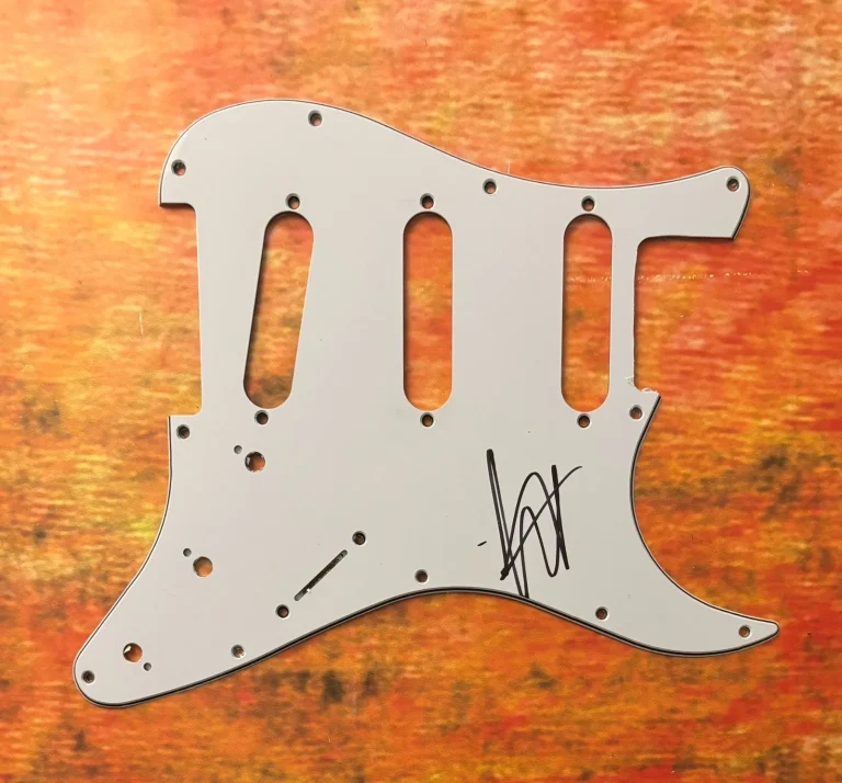 GFA Kublai Khan TX Rock Star  * MATT HONEYCUTT *  Signed Electric Pickguard COA