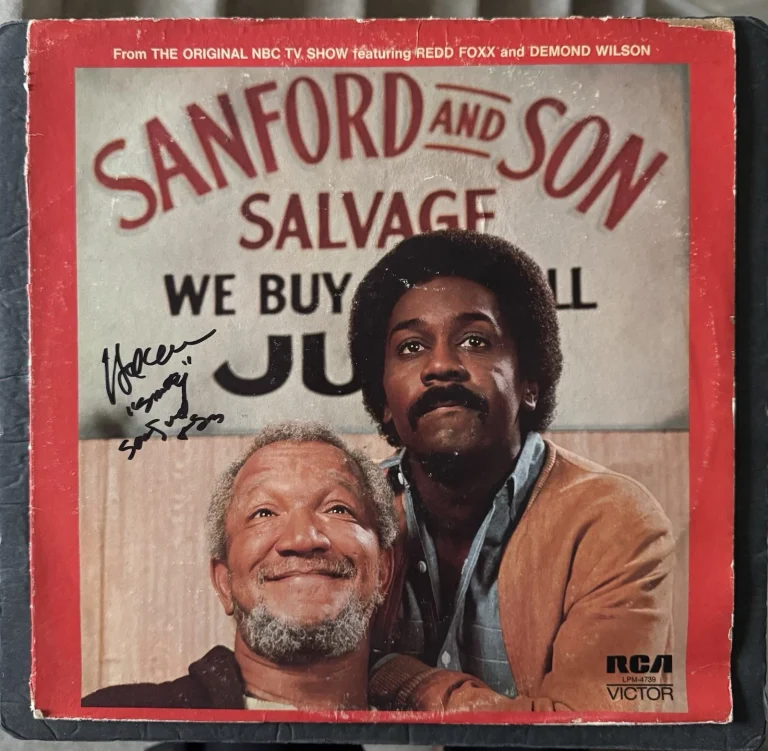 HAL WILLIAMS SIGNED VINYL RECORD OFFICER SMITTY SANFORD AND SON AUTOGRAPH ALBUM