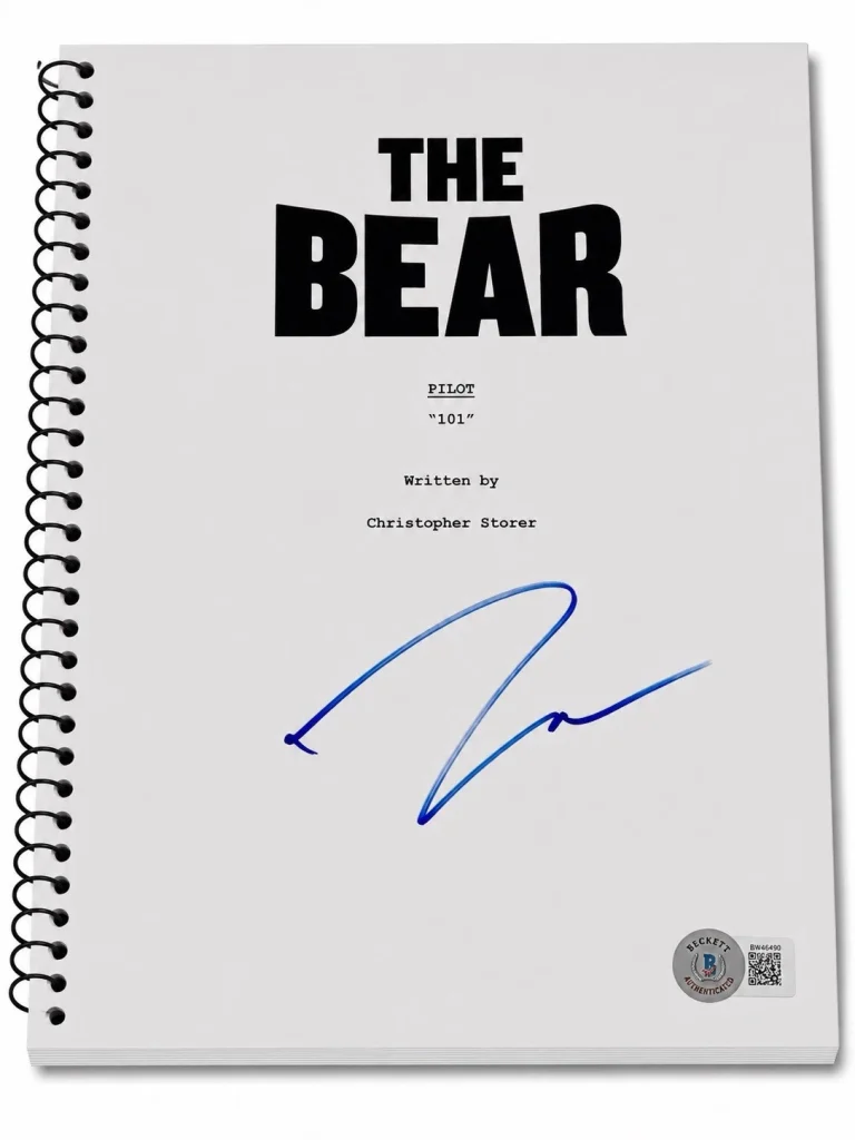 Jeremy Allen White Signed Autograph The Bear 