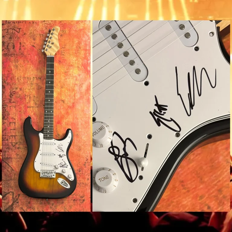 GFA Jared Eric & Elliott Band  * BLESSTHEFALL *  Signed Electric Guitar COA