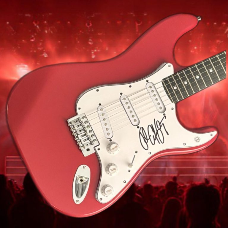 GFA  Hearts on Fire  * JOHN CAFFERTY *  Signed Electric Guitar PROOF COA