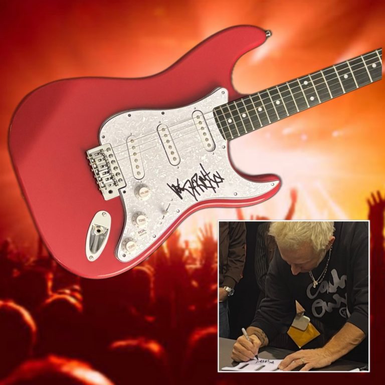 PSA  Green Day Band Bassist  * MIKE DIRNT *  Signed Electric Guitar  PROOF COA