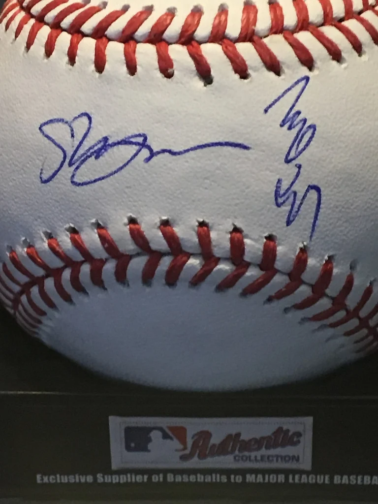 SHIGETOSHI HASEGAWA  ANAHEIM ANGELS  ENGLISH / JAPANESE  SIGNED OML BASEBALL
