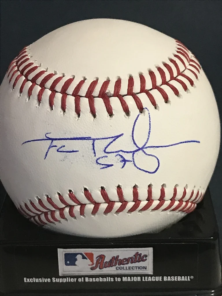 FRANCISCO RODRIGUEZ LOS ANGELES ANGELS BECKETT AUTHENTICATED SIGNED OML BASEBALL