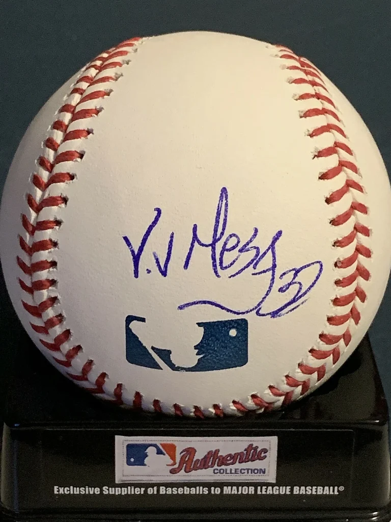 VICTOR MESA MESA  MIAMI MARLINS   SIGNED OML BALL