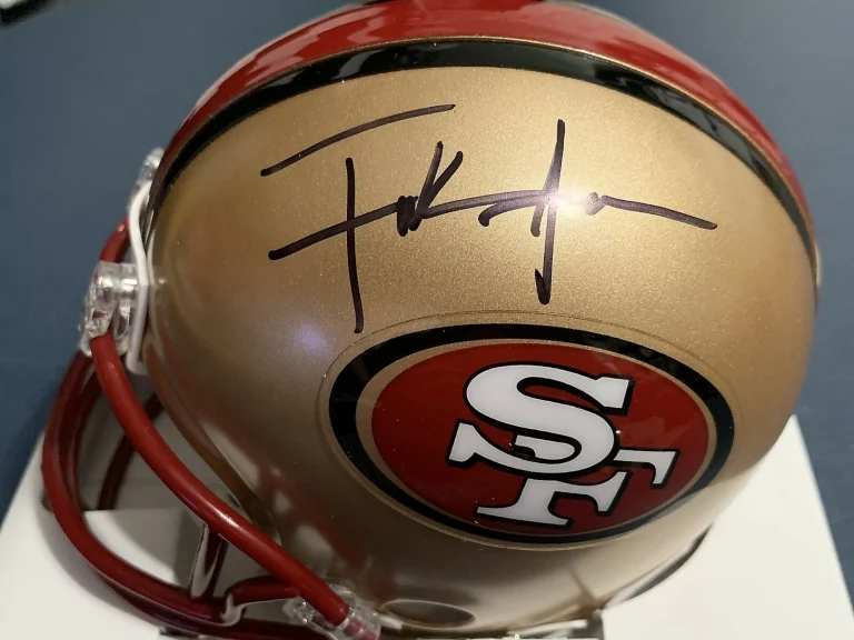 FRANK GORE  SAN FRANCISCO 49ERS  SIGNED MINI HELMET