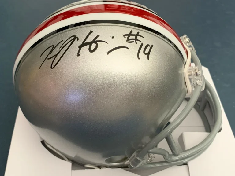 KJ HILL  OHIO STATE BUCKEYES  SIGNED MINI HELMET