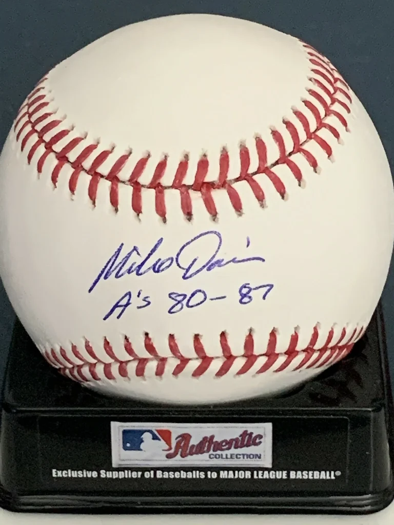MIKE DAVIS  OAKLAND A'S  80-87  OML BASEBALL