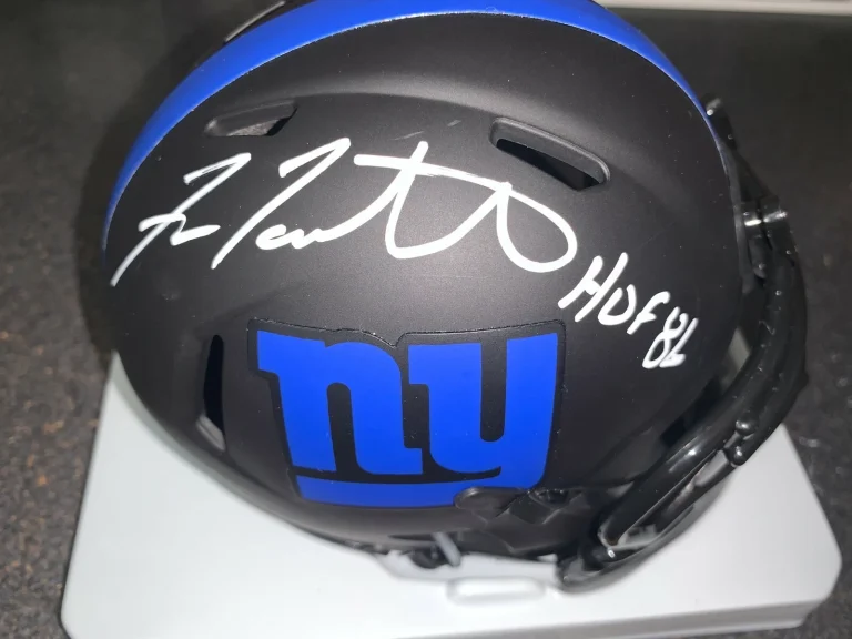 FRAN TARKENTON  NEW YORK GIANTS  HOF 86  SIGNED ECLIPSE RIDDELL MINI HELMET