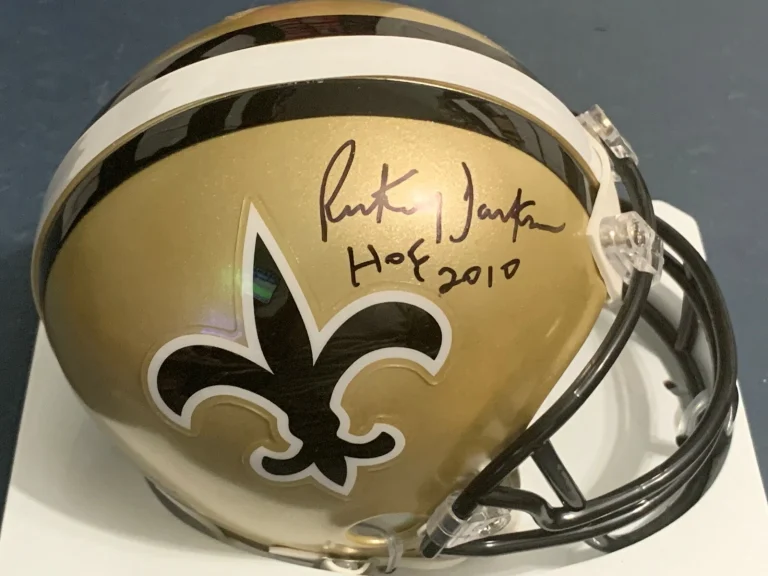 RICKEY JACKSON  NEW ORLEANS SAINTS   SIGNED RIDDELL MINI HELMET