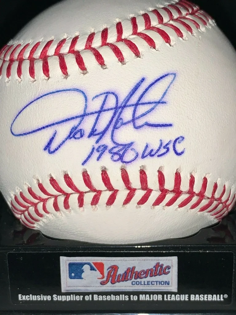 DICKIE NOLES  PHILADELPHIA PHILLIES  1980 WS CHAMPS   SIGNED OML BASEBALL