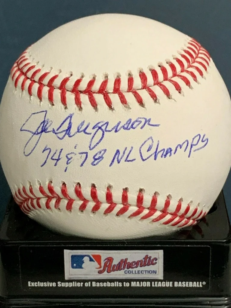 JOE FERGUSON  LOS ANGELES DODGERS 1974,1978 NL CHAMPS  SIGNED OML BASEBALL