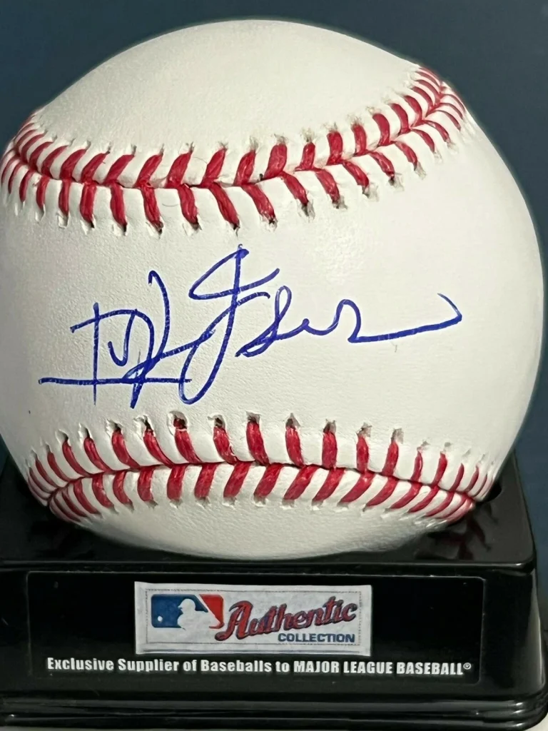IVAN DEJESUS  CHICAGO CUBS  SIGNED OML BASEBALL