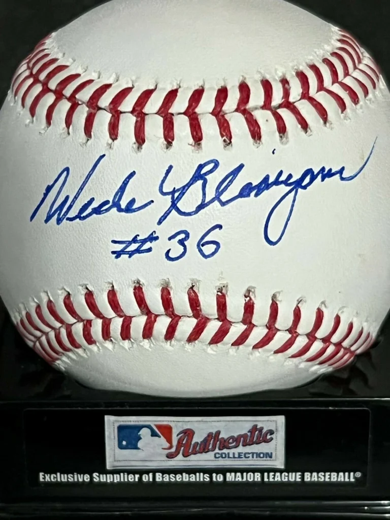 WADE BLASINGAME  ATLANTA BRAVES  SIGNED OML BASEBALL