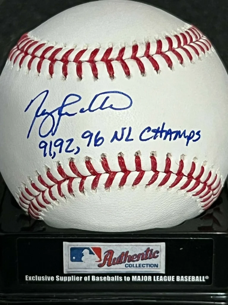 TERRY PENDLETON  ATLANTA BRAVES 1991,92,96 NL CHAMPS  SIGNED OML BASEBALL