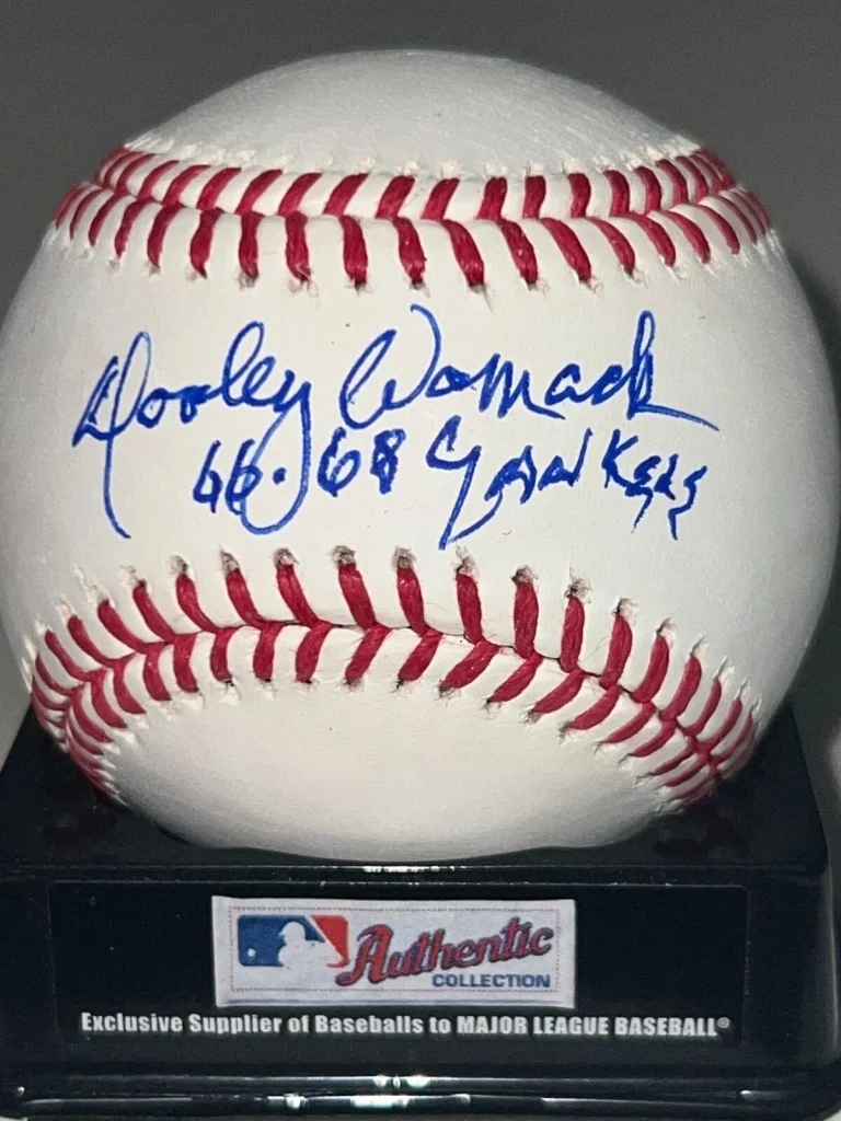 DOOLEY WOMACK  NEW YORK YANKEES  NEW YORK YANKEES 1966-68  SIGNED OML BALL