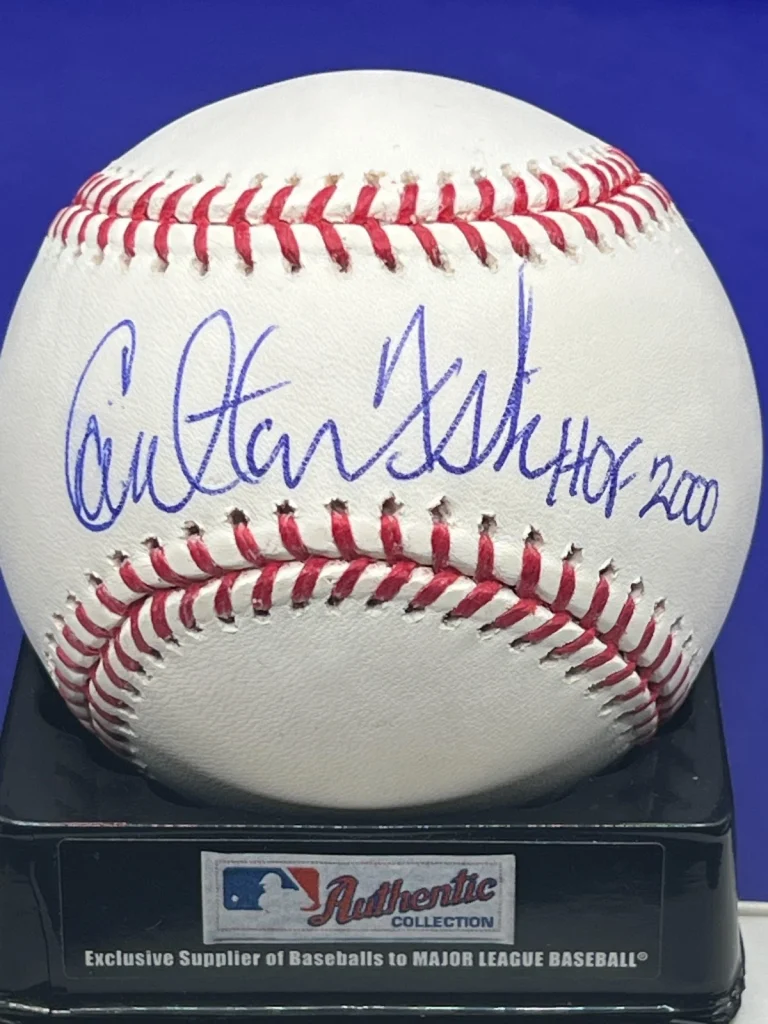 CARLTON FISK  BOSTON RED SOX  HOF 2000  PSA  AUTHENTICATED SIGNED OML BASEBALL