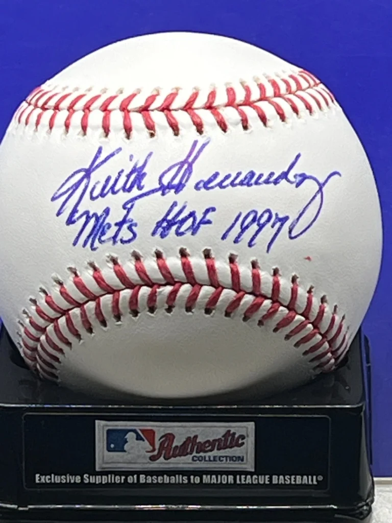 KEITH HERNANDEZ NEW YORK METS HOF 1997 BECKETT AUTHENTICATED SIGNED OML BASEBALL