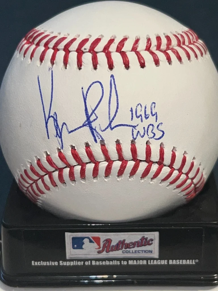 KEN RUDOLPH  CHICAGO CUBS 1969  SIGNED OML BASEBALL
