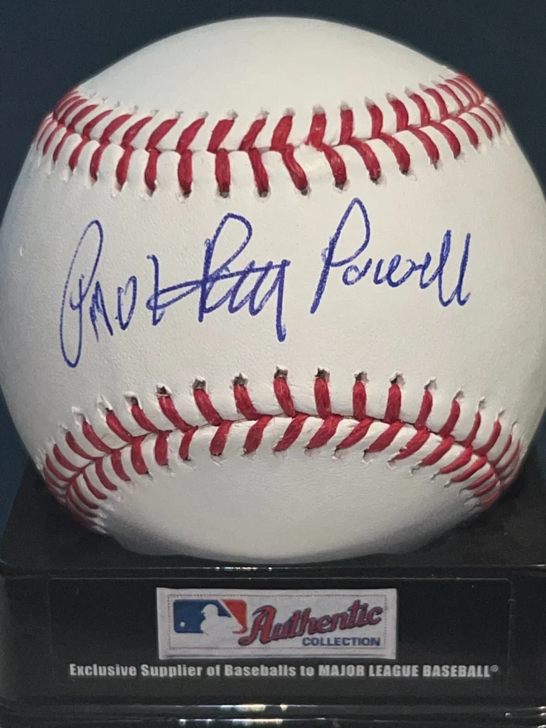 PAUL RAY POWELL LOS ANGELES DODGERS / MINNESOTA TWINS  SIGNED OML BASEBALL