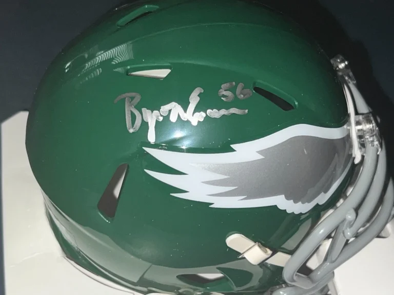 BYRON EVANS PHILADELPHIA EAGLES   SIGNED RIDDELL MINI HELMET
