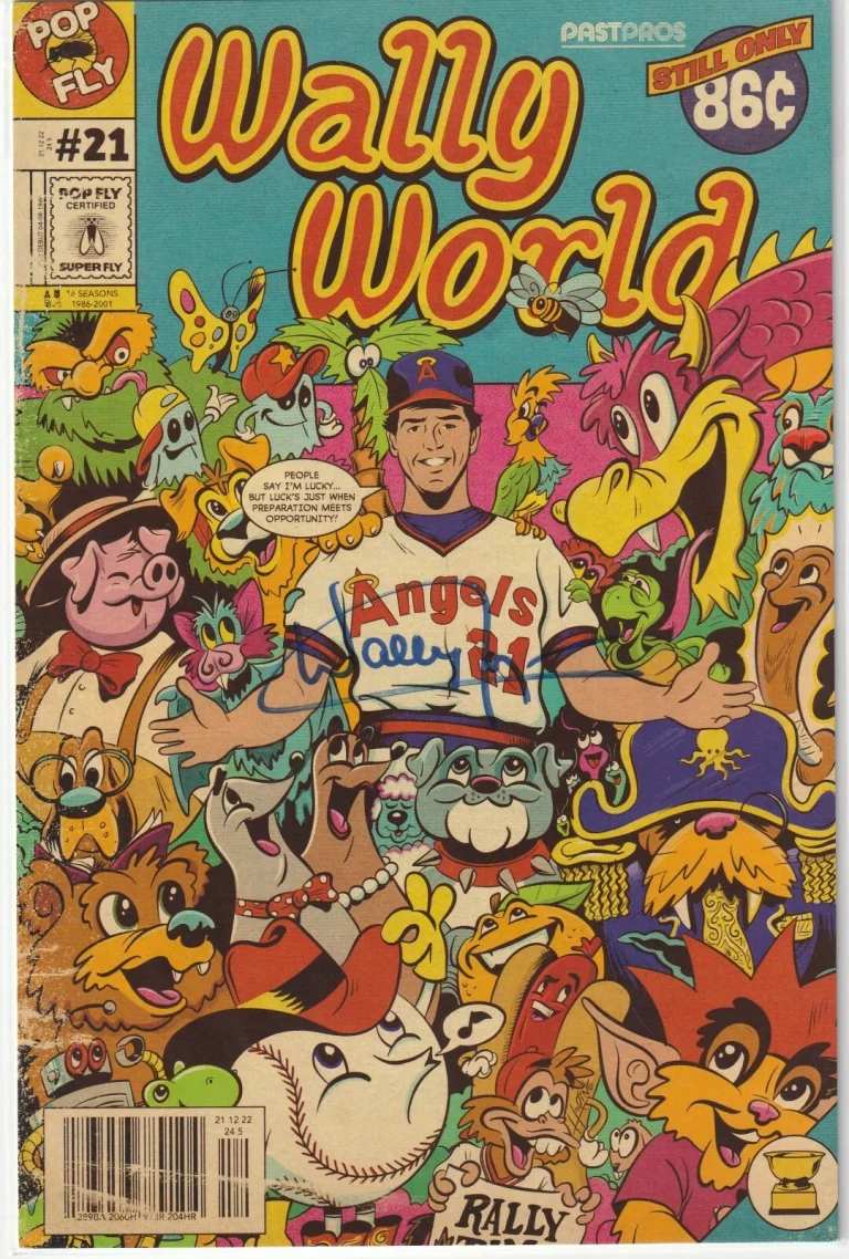 WALLY JOYNER CALIFORNIA ANGELS  SIGNED WALLY WORLD  #74 POP FLY ART #219/392