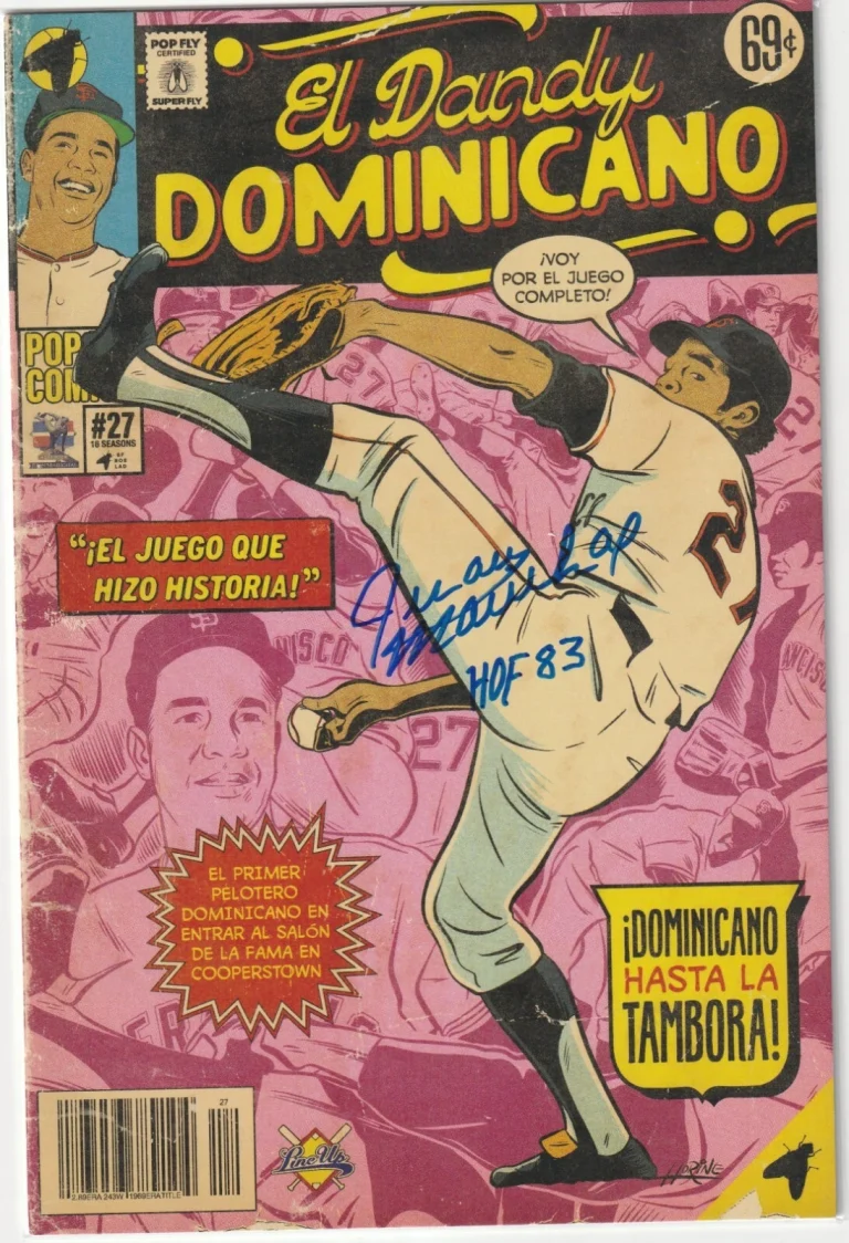 JUAN MARICHAL SAN FRANCISCO GIANTS SIGNED  ED DANDY  #115 POP FLY ART #257/263