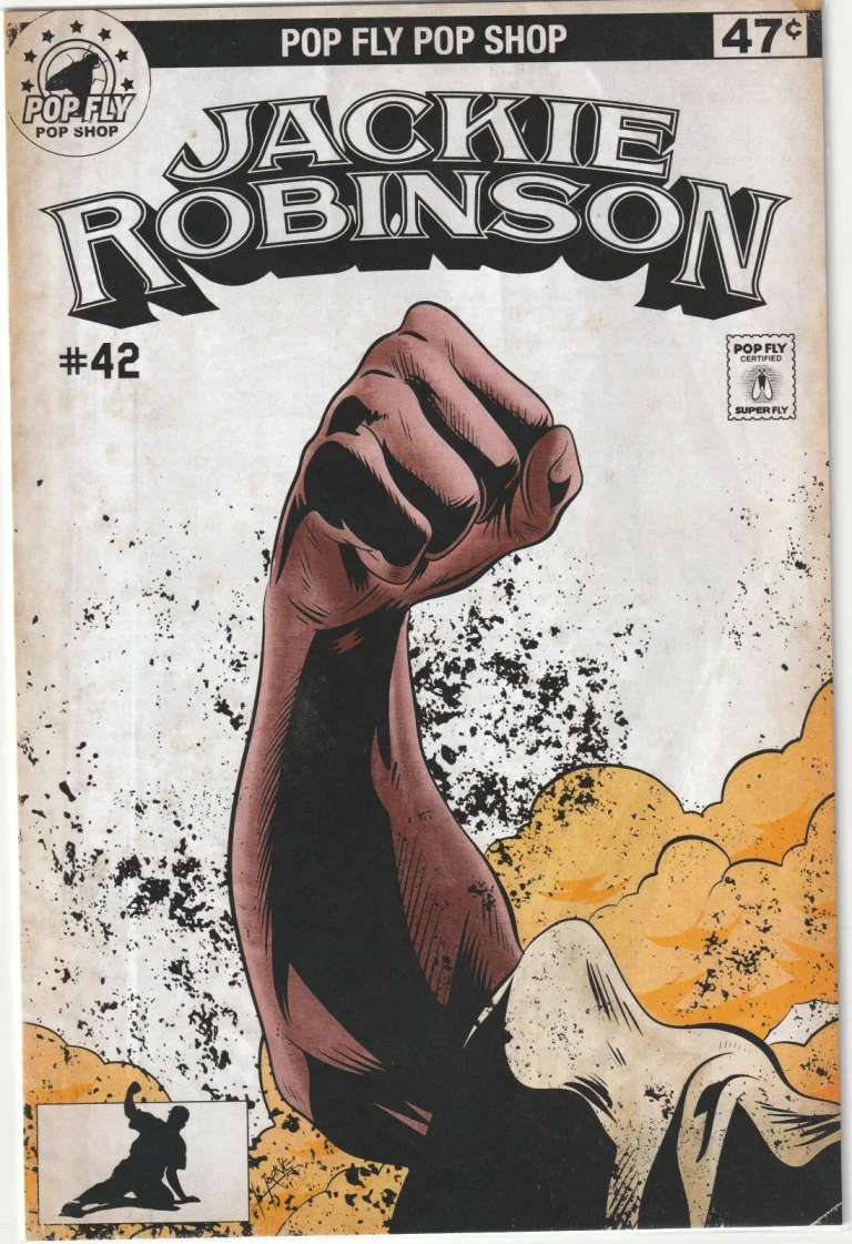 JACKIE ROBINSON BROOKLYN DODGERS  #81 POP FLY ART #213/664