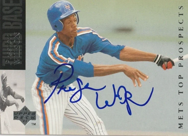 PRESTON WILSON  NEW YORK METS  SIGNED 1994 UPPER DECK MINOR LEAGUE #219
