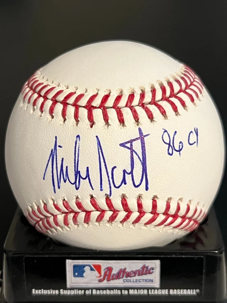 MIKE SCOTT  HOUSTON ASTROS   1986 CY YOUNG  OML BASEBALL