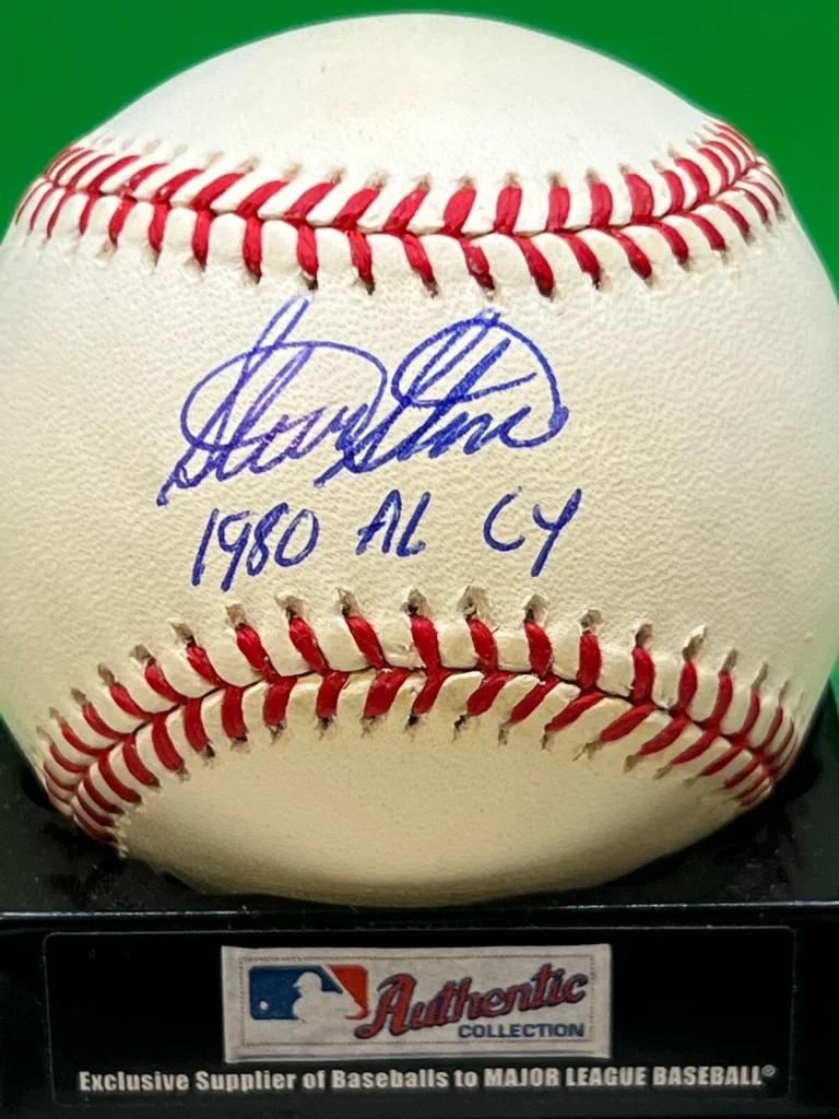 STEVE STONE BALTIMORE ORIOLES 1980 AL CY  SIGNED OML AMERICAN LEAGUE BASEBALL
