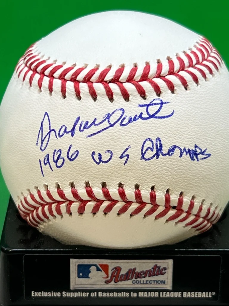 RAFAEL SANTANA NEW YORK METS 1986 WS CHAMPS  SIGNED OML BASEBALL