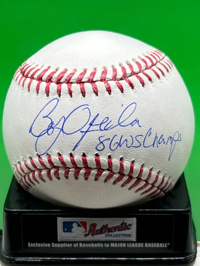 BOB OJEDA  NEW YORK METS  1986 WS CHAMPS  SIGNED OML BASEBALL