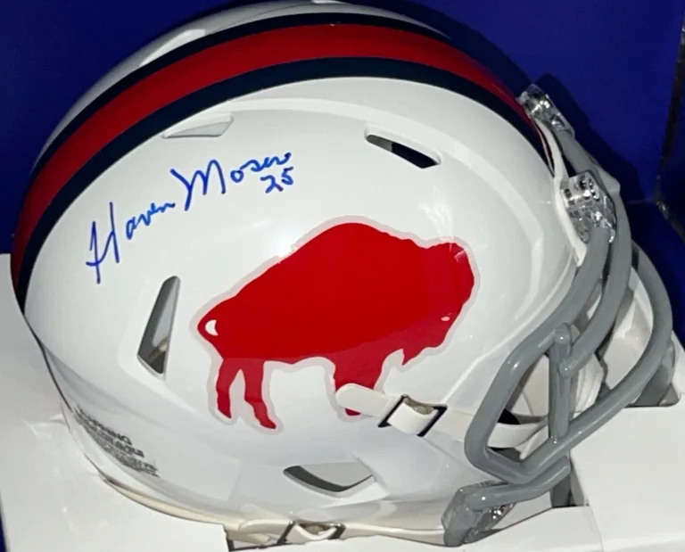 HAVEN MOSES BUFFALO BILLS SIGNED SPEED THROW BACK MINI HELMET