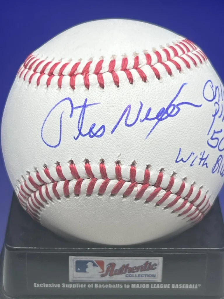 OTIS NIXON BLUE JAYS / EXPOS  ONLY PLAYER 50 SB'S FOR BOTH  SIGNED OML BASEBALL