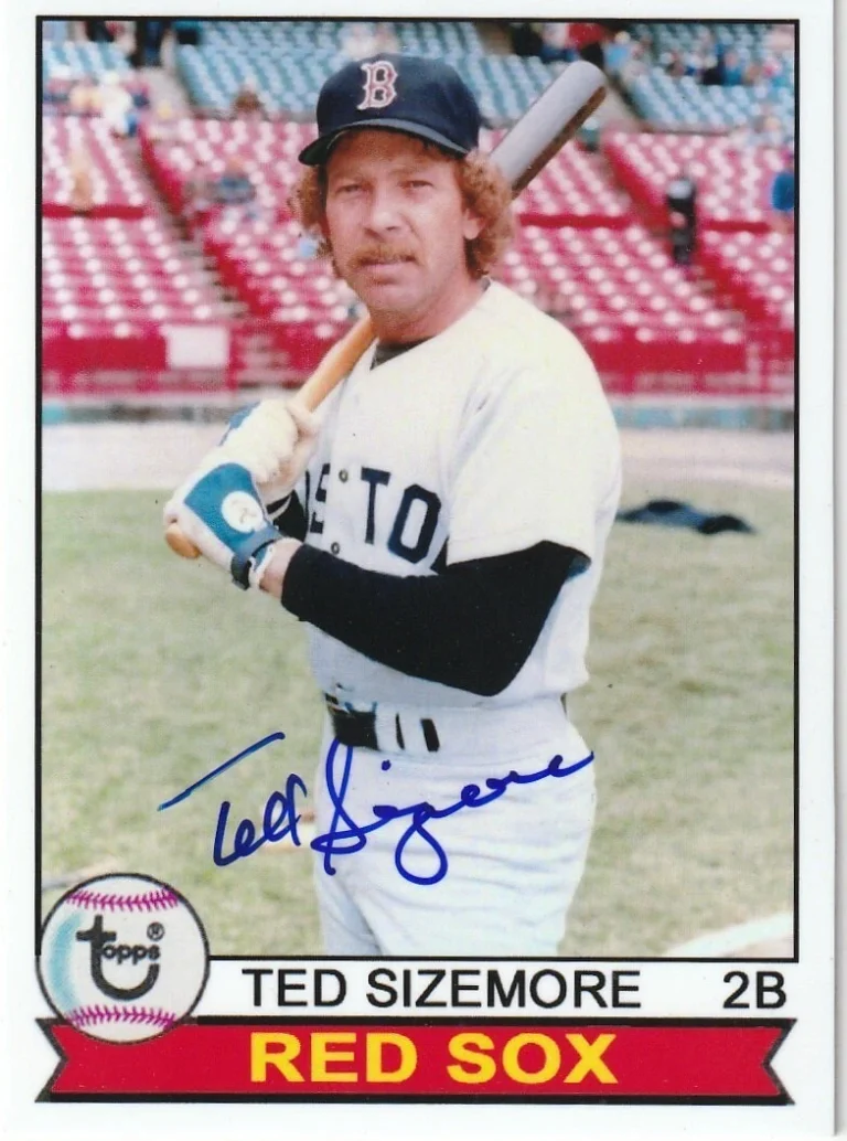 TED SIZEMORE BOSTON RED SOX  SIGNED 1979 STYLE CUSTOM CARD