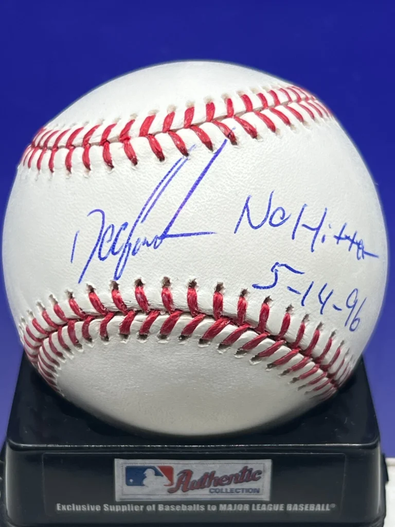 DWIGHT GOODEN NEW YORK YANKEES NO HITTER 5-14-96  BECKETT SIGNED OML BASEBALL