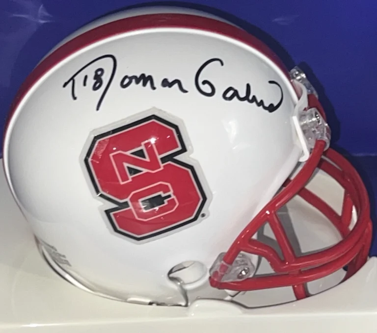 ROMAN GABRIEL NC STATE WOLFPACK SIGNED RIDDELL VSR4 MINI HELMET