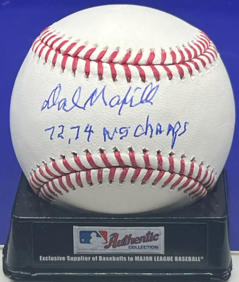 DAL MAXVILL  OAKLAND A'S  1972,74 WS CHAMPS   SIGNED OML BASEBALL
