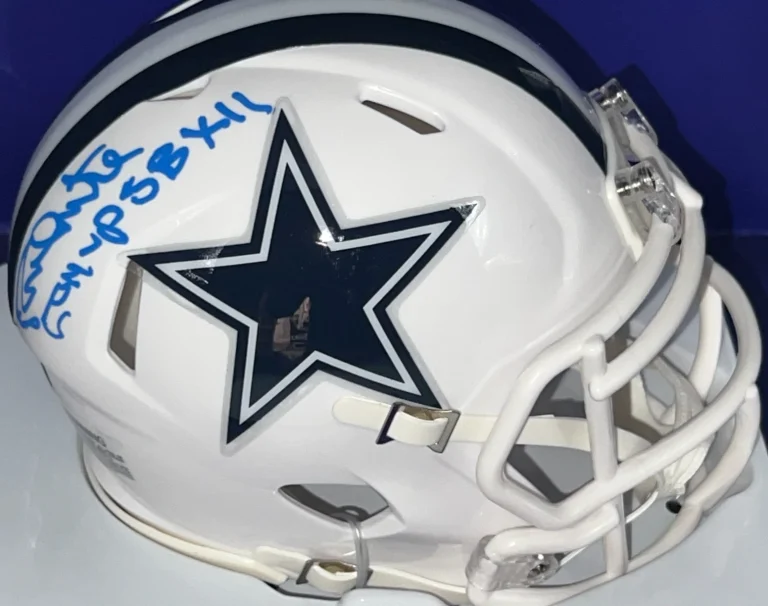 RANDY WHITE DALLAS COWBOYS MVP SB XII  JSA AUTHENTICATED ALT SIGNED MINI