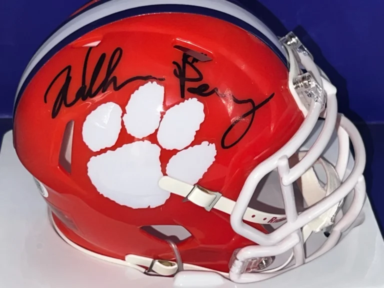 WILLIAM PERRY CLEMSON TIGERS  JSA AUTHENTICATED SIGNED MINI