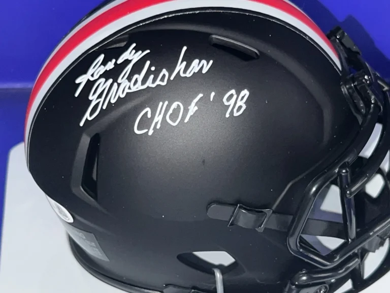 RANDY GRADISHAR OHIO STATE BUCKEYES CHOF 98  JSA AUTHENTICATED SIGNED MINI